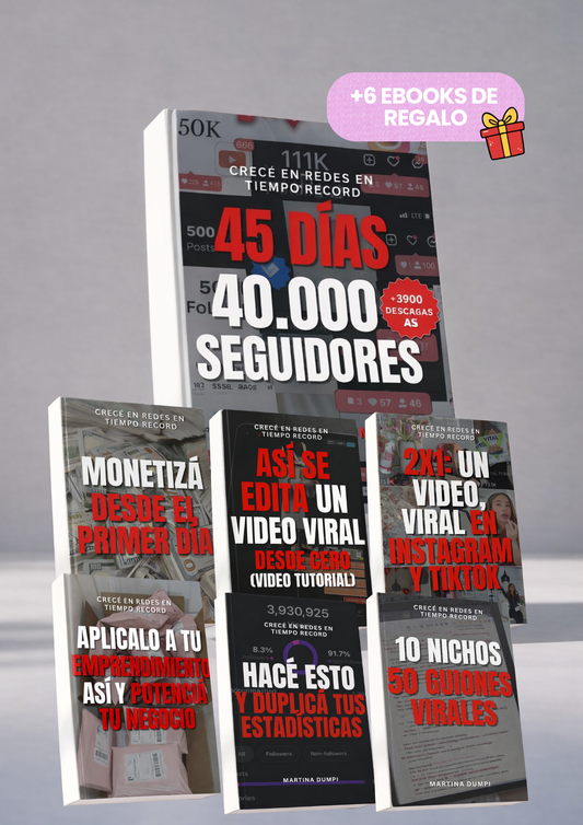 45 días 40.000 seguidores: La Fórmula 100% Efectiva Para Crecer En Tiempo Record